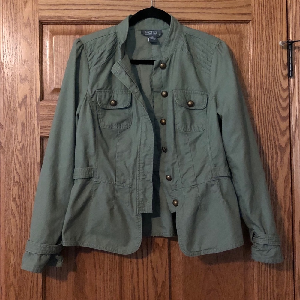 Green Motto jacket